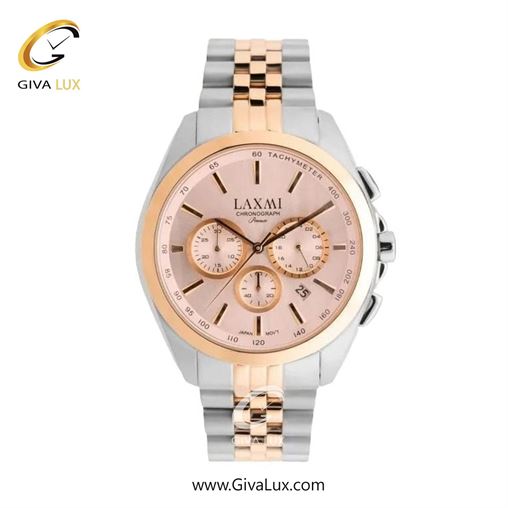 ساعت مچی اورجینال زنانه لاکسمی سه موتوره کرنوگراف رزگلد | نقره ای-رزگلد| قهوه ای| کد رفرنس 8544-16L L8544-19.jpg