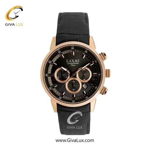 ساعت مچی اورجینال زنانه لاکسمی سه موتوره کرنوگراف طلایی | مشکی| قهوه ای| کد رفرنس 8546-19L L8546-20.jpg