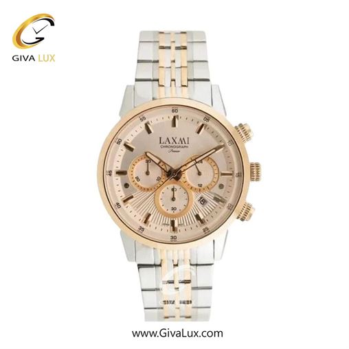 ساعت مچی اورجینال زنانه لاکسمی سه موتوره کرنوگراف رزگلد | نقره ای-رزگلد| مشکی| کد رفرنس 8546-7L L8546-8.jpg
