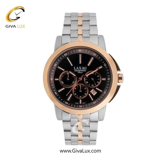ساعت مچی اورجینال زنانه لاکسمی سه موتوره کرنوگراف طلایی | طلایی-نقره ای| مشکی| کد رفرنس 8552-6L L8552-7.jpg