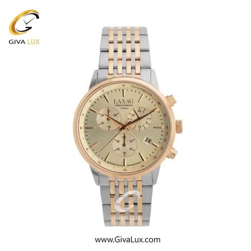 ساعت مچی اورجینال زنانه لاکسمی سه موتوره کرنوگراف رزگلد | نقره ای-رزگلد| سبز یشمی تیره| کد رفرنس 8562-5L L8562-6.jpg