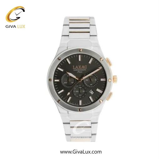 ساعت مچی اورجینال زنانه لاکسمی سه موتوره کرنوگراف نقره ای | رزگلد-نقره ای| دودی|تیتانیوم| کد رفرنس 8568-2L