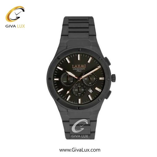 ساعت مچی اورجینال زنانه لاکسمی سه موتوره کرنوگراف مشکی | مشکی| مشکی| کد رفرنس 8568-3L