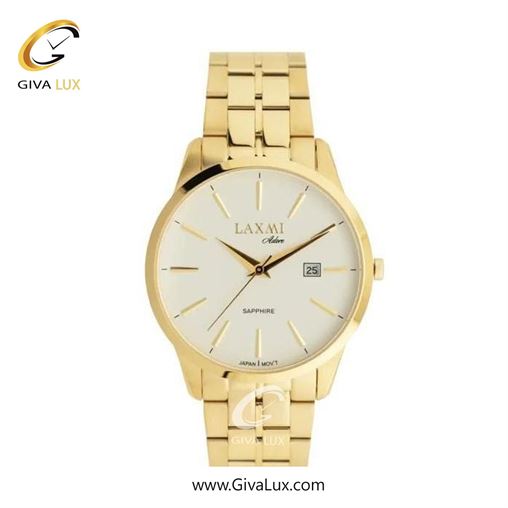 ساعت مچی اورجینال زنانه لاکسمی طلایی | طلایی| سفید| کد رفرنس 8572-5L