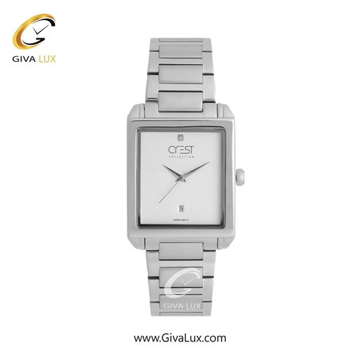 ساعت مچی اورجینال مردانه کرست نقره ای | نقره ای| سفید| کد رفرنس Crest 9054-1 L9054-1.jpg