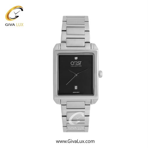 ساعت مچی اورجینال زنانه کرست نقره ای | نقره ای| مشکی| کد رفرنس Crest 9054-2