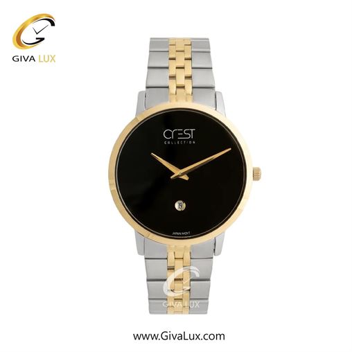 ساعت مچی اورجینال زنانه کرست طلایی | نقره ای-طلایی| مشکی| کد رفرنس Crest 9077-4