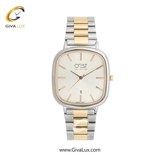 ساعت مچی اورجینال زنانه کرست نقره ای | طلایی-نقره ای| نقره ای| کد رفرنس Crest 9079-8