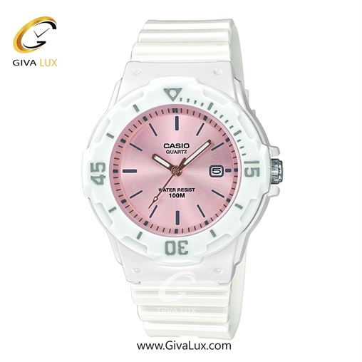 ساعت مچی اورجینال زنانه کاسیو Casio سفید | سفید| صورتی| کد رفرنس LRW-200H-4E3
