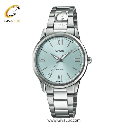 ساعت مچی اورجینال زنانه کاسیو CASIO نقره ای | نقره ای| آبی| کد رفرنس LTP-1303DD-2AV