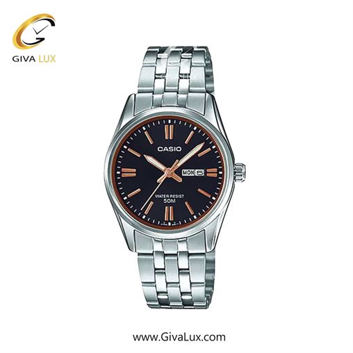 ساعت مچی اورجینال مردانه کاسیو Casio نقره ای | نقره ای| مشکی| کد رفرنس LTP-1335D-1A2