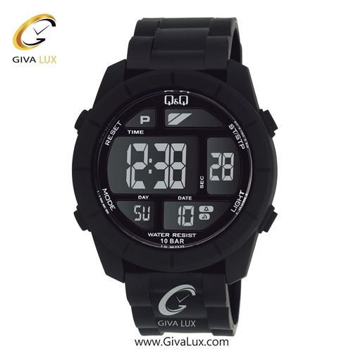 ساعت مچی اورجینال مردانه کیو اند کیو Q&Q مشکی | مشکی| مشکی| کد رفرنس M123J001Y