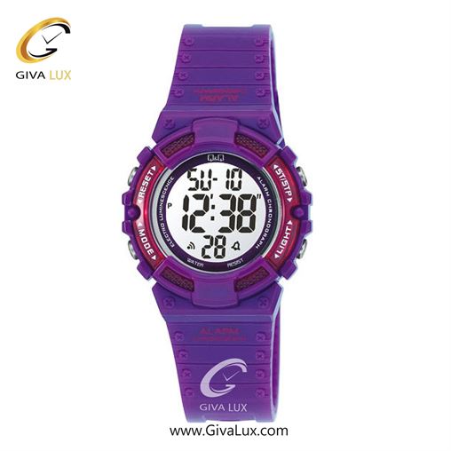 ساعت مچی اورجینال بچه گانه کیو اند کیو Q&Q بنفش | بنفش| مشکی| کد رفرنس M138J004Y