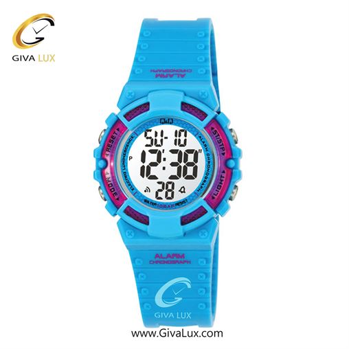 ساعت مچی اورجینال بچه گانه کیو اند کیو Q&Q آبی-بنفش | آبی| مشکی| کد رفرنس M138J005Y
