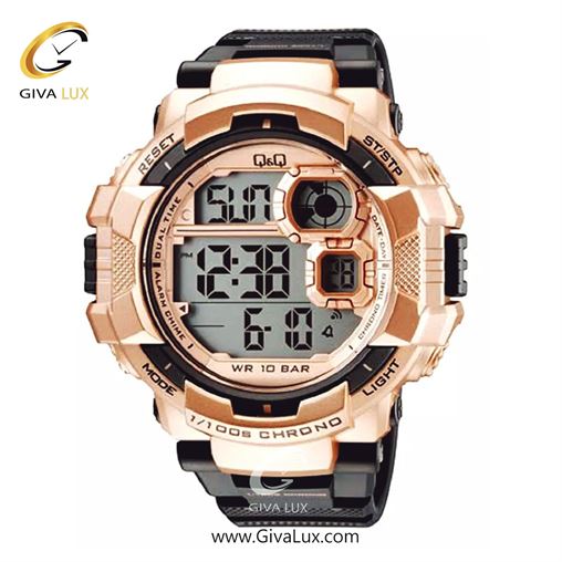 ساعت مچی اورجینال مردانه کیو اند کیو Q&Q رزگلد-مشکی | مشکی| مشکی| کد رفرنس M143J006Y