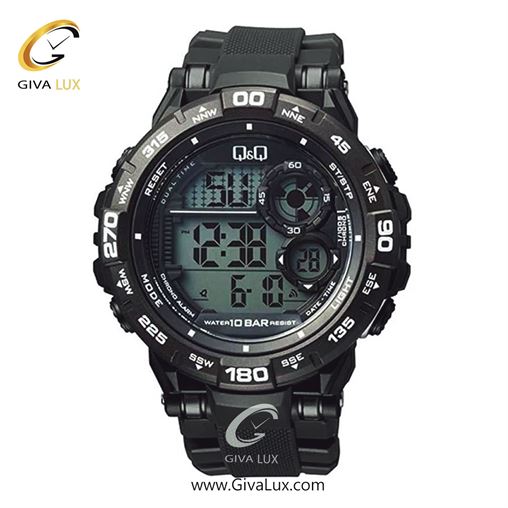 ساعت مچی اورجینال مردانه کیو اند کیو Q&Q مشکی | مشکی| مشکی| کد رفرنس M174J001Y