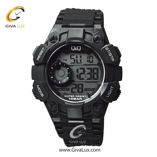 ساعت مچی اورجینال مردانه کیو اند کیو Q&Q مشکی | مشکی| مشکی| کد رفرنس M176J001Y