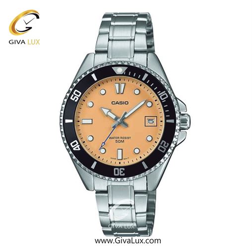 ساعت مچی اورجینال زنانه کاسیو Casio نقره ای-مشکی | نقره ای| نارنجی| کد رفرنس MDV-10D-4A1VDF MDV-10D-4A2VDF.jpg