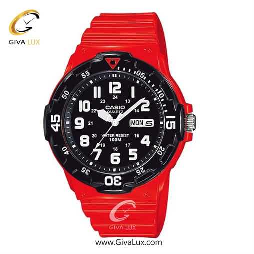 ساعت مچی اورجینال مردانه کاسیو Casio قرمز | قرمز| مشکی| کد رفرنس MRW-200HC-4BVDF