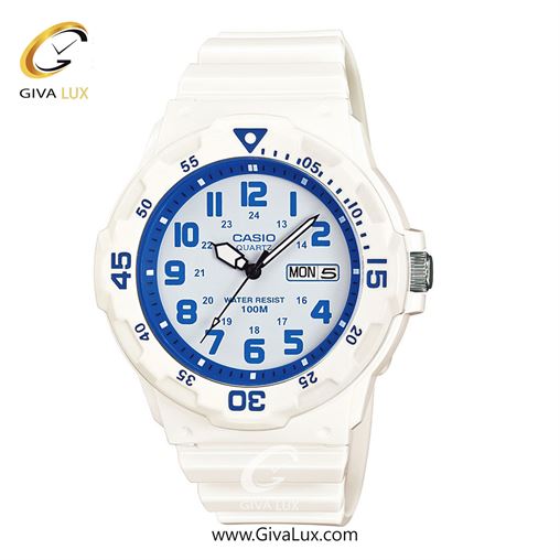 ساعت مچی اورجینال مردانه کاسیو Casio سفید | سفید| آبی| کد رفرنس MRW-200HC-7B2