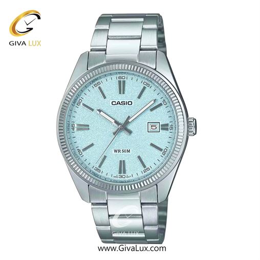 ساعت مچی اورجینال مردانه کاسیو Casio نقره ای | نقره ای| سرمه ای| کد رفرنس MTP-1302DA-2A1VDF MTP-1302DA-2A2VDF.jpg