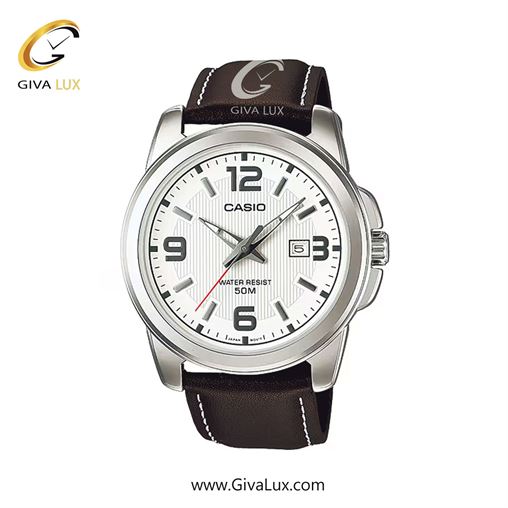 ساعت مچی اورجینال مردانه کاسیو Casio نقره ای | قهوه ای| شیری| کد رفرنس MTP-1314L-7A