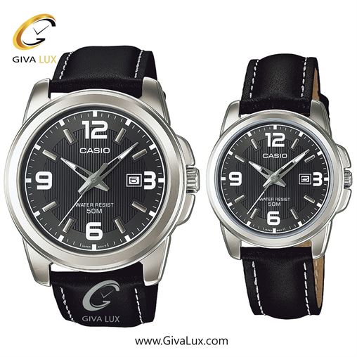 ساعت مچی اورجینال ست کاسیو Casio نقره ای | مشکی| دودی| کد رفرنس MTP-1314L-8AVDF!LTP-1314L-8AVDF