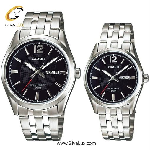 ساعت مچی اورجینال ست کاسیو Casio نقره ای | نقره ای| مشکی| کد رفرنس مردانه: MTP-1335D-1A2VDF، زنانه: LTP-1335D-1A2VDF MTP-1335D-1AVDF--LTP-1335D-1AVDF.jpg