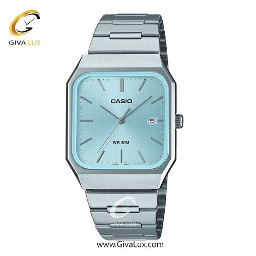 ساعت مچی اورجینال مردانه کاسیو Casio نقره ای | نقره ای| آبی| کد رفرنس MTP-B185D-2A2VDF
