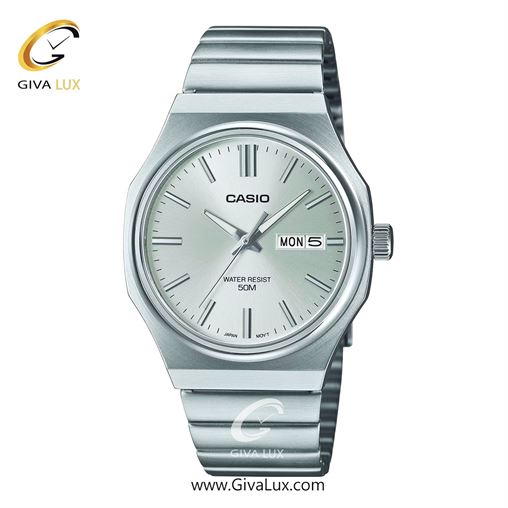 ساعت مچی اورجینال مردانه کاسیو Casio نقره ای | نقره ای| نقره ای| کد رفرنس MTP-E735D-7AVDF