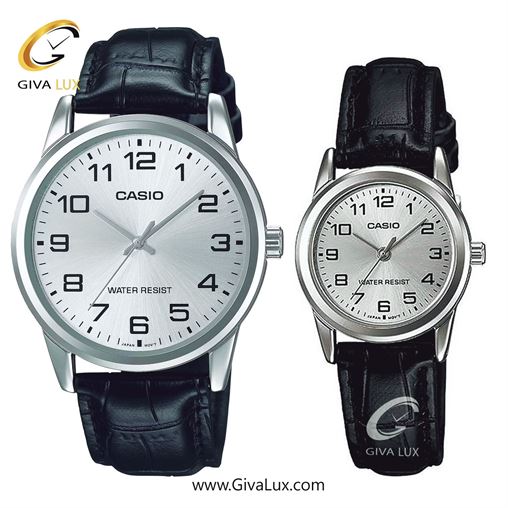 ساعت مچی اورجینال ست کاسیو Casio نقره ای | مشکی| مشکی| کد رفرنس مردانه: MTP-V001L-1BUDF، زنانه: LTP-V001L-1BUDF MTP-V001L-7BUDF--LTP-V001L-7BUDF.jpg