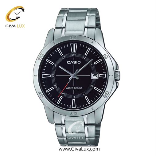 ساعت مچی اورجینال مردانه کاسیو Casio نقره ای | نقره ای| مشکی| کد رفرنس MTP-V004D-1CUDF
