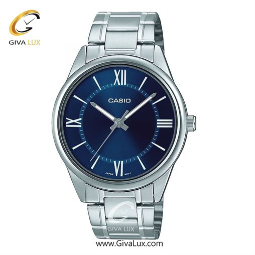 ساعت مچی اورجینال مردانه کاسیو Casio نقره ای | نقره ای| سرمه ای| کد رفرنس MTP-V005D-2B4UDF MTP-V005D-2B5UDF.jpg