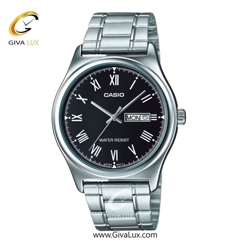 ساعت مچی اورجینال مردانه کاسیو Casio نقره ای | نقره ای| مشکی| کد رفرنس MTP-V006D-1B