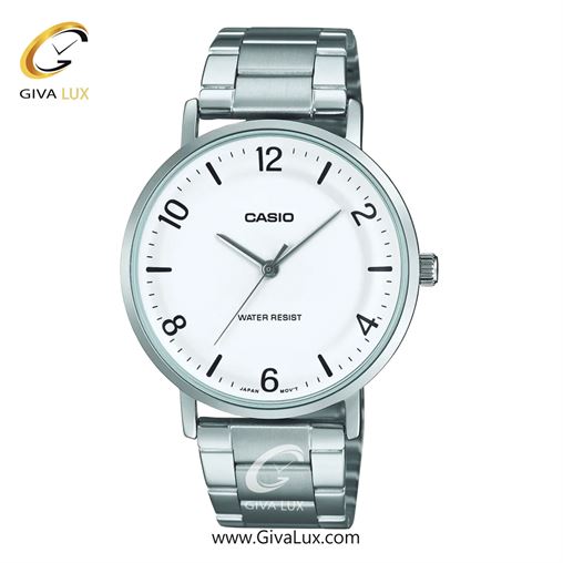 ساعت مچی اورجینال مردانه کاسیو Casio نقره ای | نقره ای| سفید| کد رفرنس MTP-VT03D-7BDF