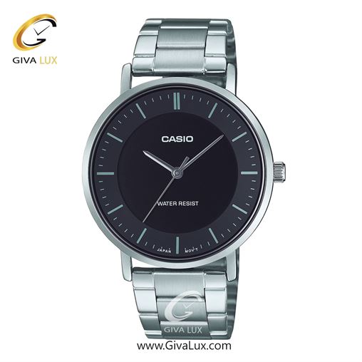 ساعت مچی اورجینال مردانه کاسیو Casio نقره ای | نقره ای| مشکی| کد رفرنس MTP-VT04D-1EDF