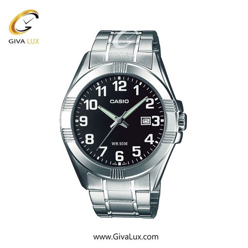 ساعت مچی اورجینال مردانه کاسیو Casio نقره ای | نقره ای| مشکی| کد رفرنس MTP-1308D-1BVDF
