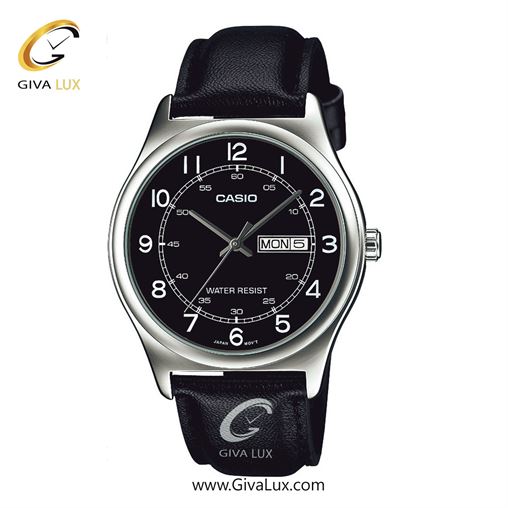 ساعت مچی اورجینال مردانه کاسیو Casio نقره ای | مشکی| مشکی| کد رفرنس MTP-V006L-1B2UDF