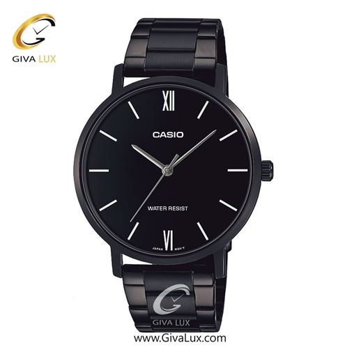 ساعت مچی اورجینال مردانه کاسیو Casio مشکی | مشکی| مشکی| کد رفرنس MTP-VT01B-1BUDF