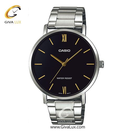 ساعت مچی اورجینال مردانه کاسیو Casio نقره ای | نقره ای| مشکی| کد رفرنس MTP-VT01D-1BUDF