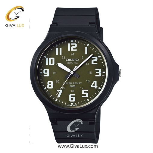 ساعت مچی اورجینال اسپرت-یونیسکس کاسیو Casio مشکی | مشکی| زیتونی| کد رفرنس MW-240-3BVDF