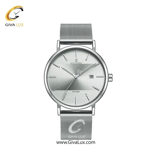 ساعت مچی اورجینال ناوی فورس زنانه نقره ای | نقره ای | مشکی | کد رفرنس NF3008-S/B NF3008-SW.jpg