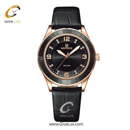 ساعت مچی اورجینال زنانه ناوی فورس|Naviforce|نوی فورس|نیوی فورس رزگلد | مشکی| سبز| کد رفرنس NF5040 RG/GN/B NF5040-RGBB.jpg