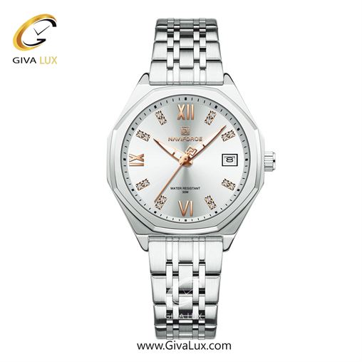 ساعت مچی اورجینال زنانه ناوی فورس|Naviforce|نوی فورس|نیوی فورس نقره ای-طلایی | نقره ای-طلایی| نقره ای| کد رفرنس NF5052 S/W/G NF5052-SWS.jpg