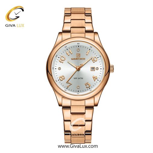 ساعت مچی اورجینال زنانه ناوی فورس|Naviforce|نوی فورس|نیوی فورس طلایی | طلایی| نقره ای| کد رفرنس NF5059 G/W NF5059-RGW.jpg