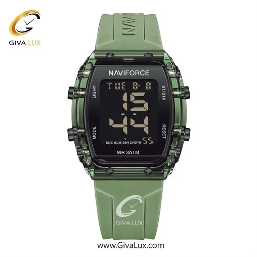 ساعت مچی زنانه بند سیلیکونی آبی ناوی فورس (نیوی فورس) کد NF7102-GN/GN  NF7102-GNGN.jpg