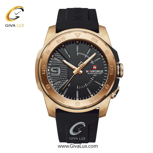 ساعت مچی اورجینال اسپرت ناوی فورس|Naviforce|نوی فورس|نیوی فورس رزگلد | مشکی| مشکی| کد رفرنس NF7112-RG/B/B  NF7112-RGBB.jpg