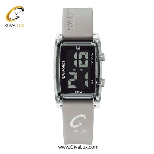 ساعت مچی اورجینال زنانه-اسپرت ناوی فورس|Naviforce|نوی فورس|نیوی فورس قرمز | قرمز| مشکی| کد رفرنس NF7118 R/R NF7118-SGY.jpg