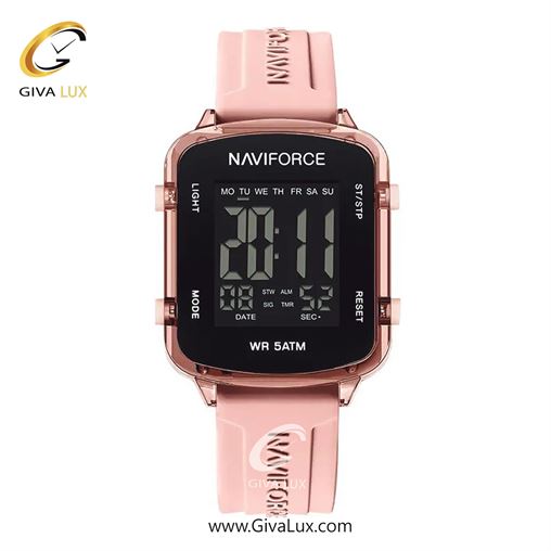 ساعت مچی اورجینال اسپرت-یونیسکس ناوی فورس|Naviforce|نوی فورس|نیوی فورس رزگلد | گلبهی| مشکی| کد رفرنس NF7120 RG/RG NF7120-PP.jpg