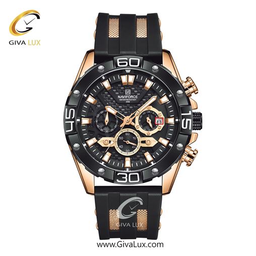 ساعت مچی اورجینال ناوی فورس مردانه سه موتوره کرنوگراف مشکی | زرد | مشکی | کد رفرنس NF8019-B/B/Y NF8019-RGBB.jpg